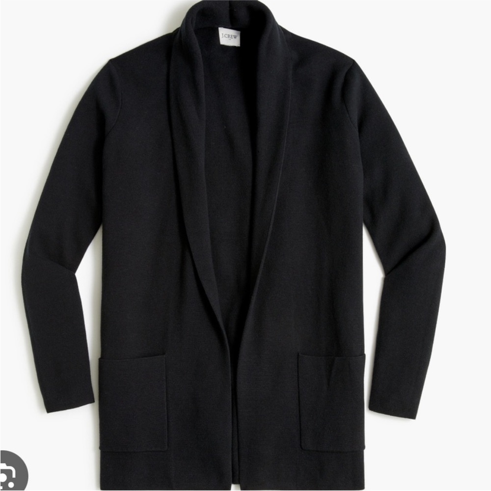 J.Crew Black Chelsea Sweater Blazer size petite L